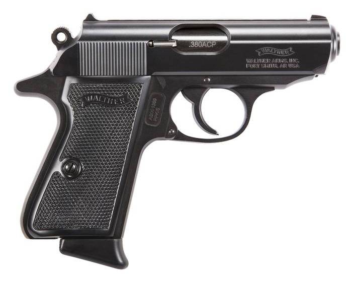 Пістолет Walther PPK/S у класичному чорному виконанні.
