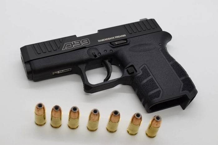Магазин кишенькового пістолета Diamondback DB9 Gen 4 вміщує 6+1 набій 9 мм.