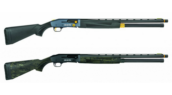 Рушниця Mossberg 940 JM PRO доступна у двох конфігураціях, які відрізняються лише кольором прикладу та цівки – чорний або камуфляж.