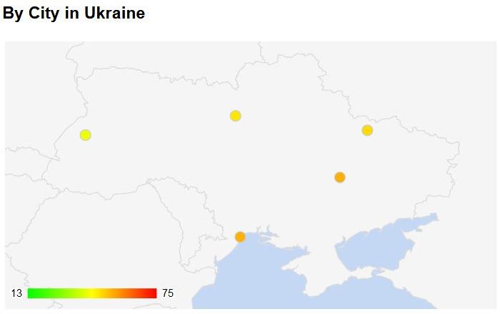 Злочинність по містам в Україні