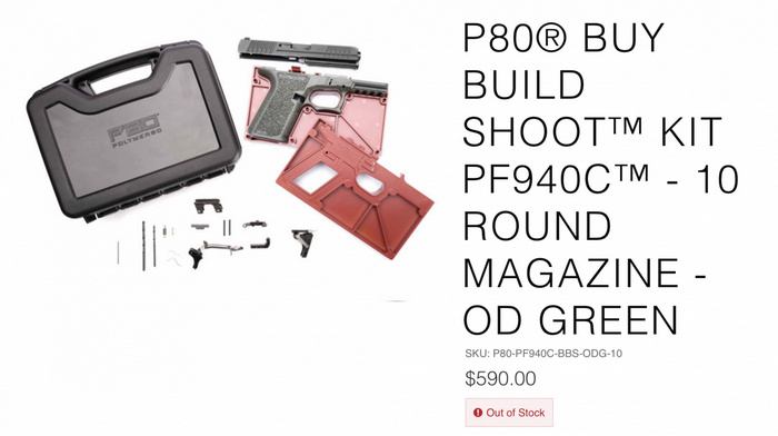 Набір «Buy Build Shoot Kit» включає все необхідне для того, щоб зібрати робочий пістолет.
