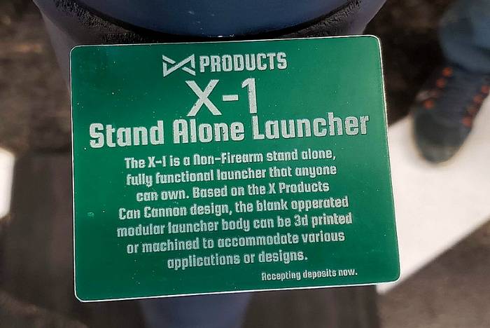 X Products X-1 Stand Alone Launcher є не зброєю , а повнофункціональним пусковим пристроєм, яким може володіти кожен.