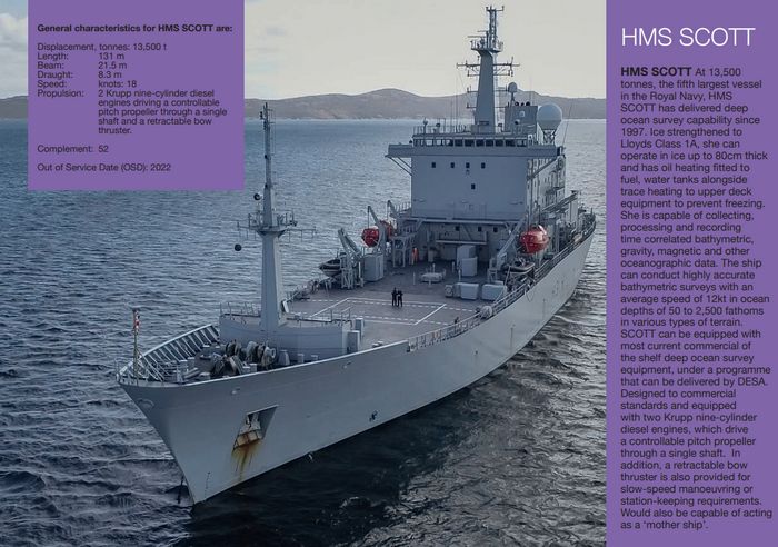 Глибоководне дослідницьке судно HMS Scott.