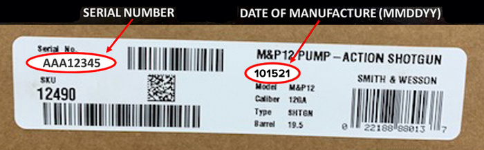 Перевірити дату виробництва можна на коробці, в якій продається рушниця.