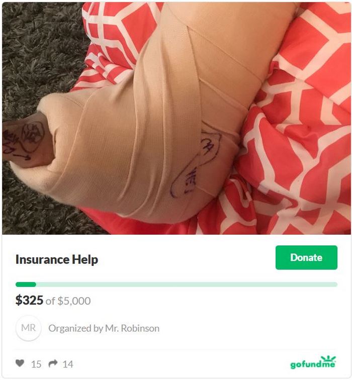 Жертва пограбування створив сторінку на сайті GoFundMe, на якому збирає $5 тис. на лікування своїх поранень.
