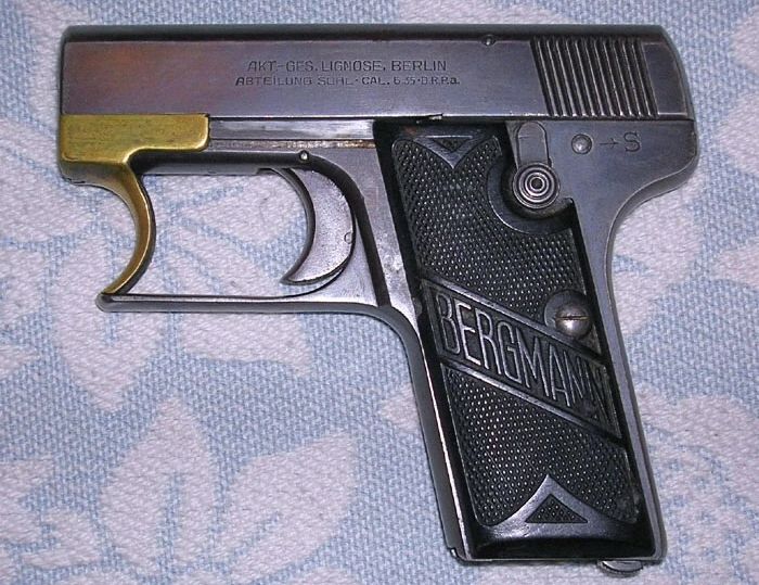 Пристосування Хилевського у пістолеті Bergmann
