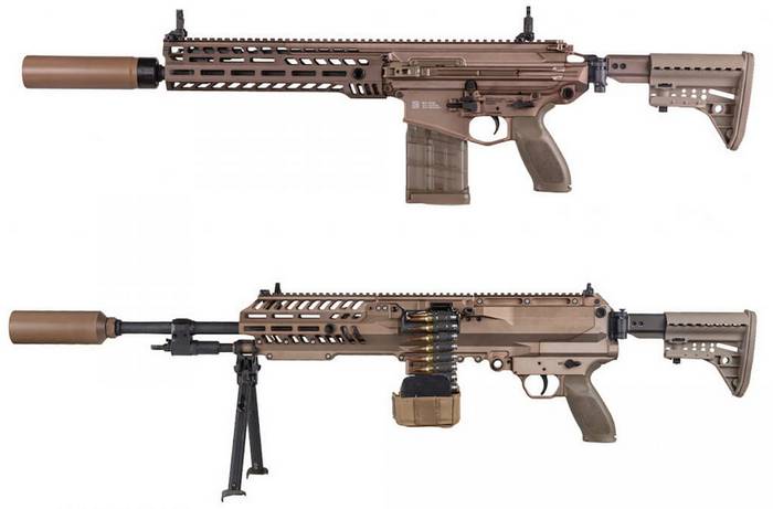 Автоматична гвинтівка М7 та кулемет M250, розроблені в межах проєкту Next Generation Squad Weapons