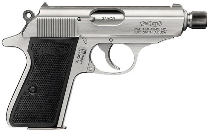 Walther PPK/S SD - нержавіюча версія, укомплектована магазином без упору для пальця