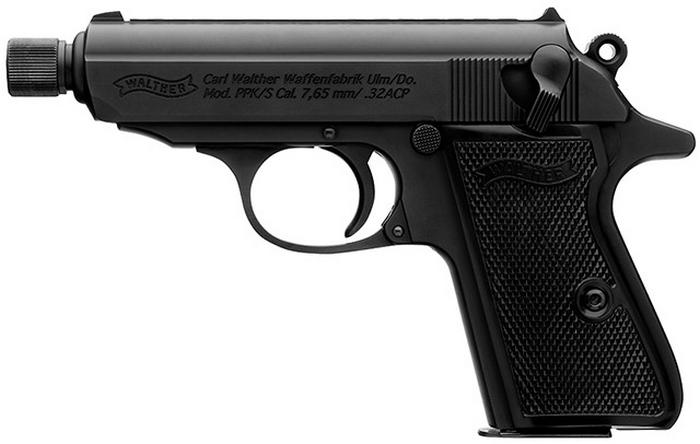 Новий пістолет Walther PPK/S SD доступний також у чорному виконанні.