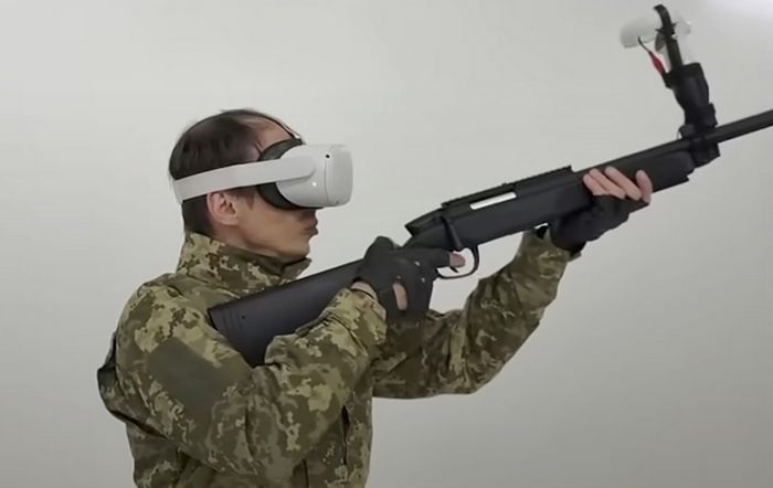 VR-тренажер для стрільби з мисливської рушниці по FPV-дронах. Джерело: Компанія Atmaraksi