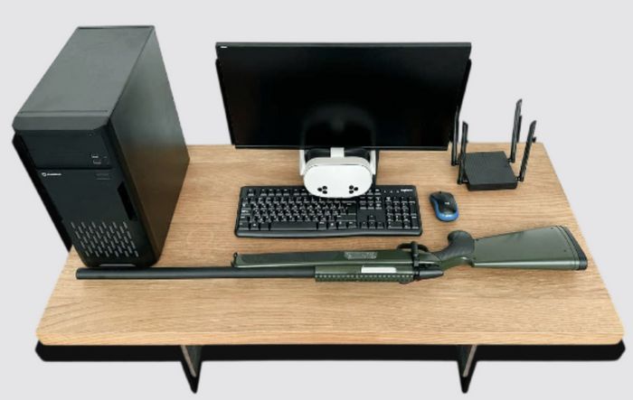 VR-тренажер для стрільби з мисливської рушниці по FPV-дронах. Джерело: Компанія Atmaraksi