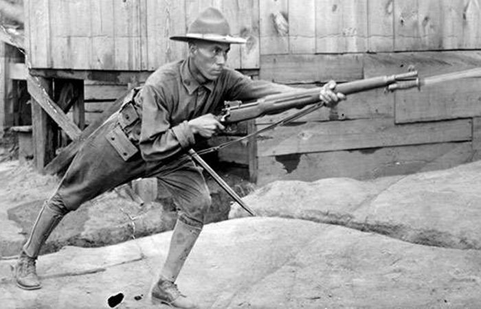 Гвинтівка M1917 використовувалася після Першої світової війни.