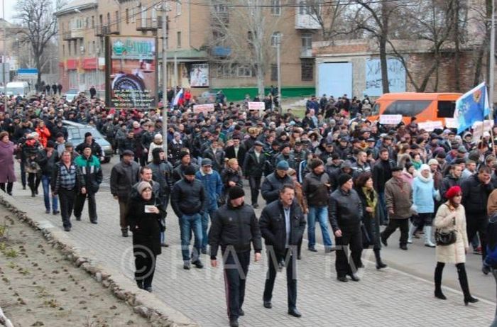 2014 рік архівне фото РІА Мелітополь, Марш «Русская весна» 