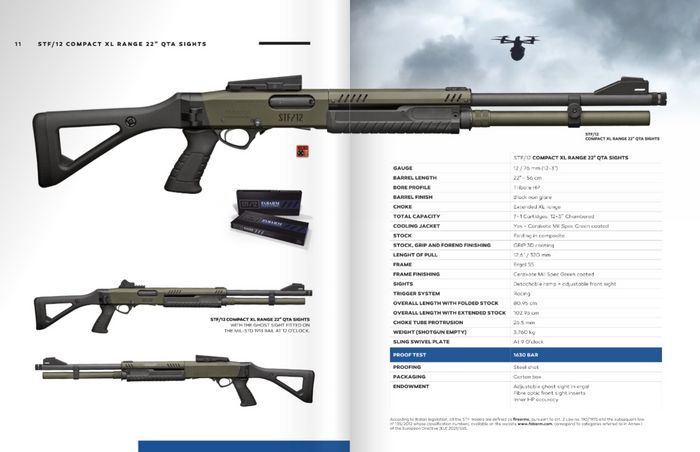  Рушниця STF/12 Composite XL Range 22″ QTA. Джерело: Компанія Fabarm