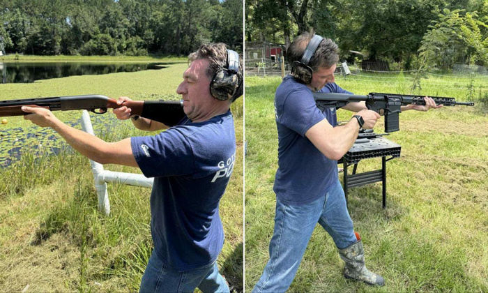 Джон Рішельє-Бут зі зброєю у США