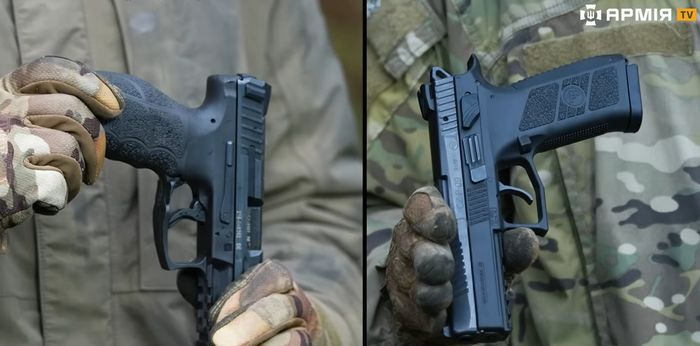 Heckler&Koch SFP9-SF (ліворуч) та CZ P-09