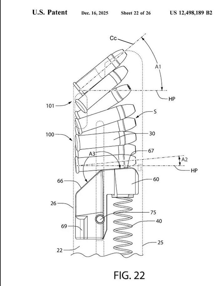 Double Stack .22LR Magazine Patent