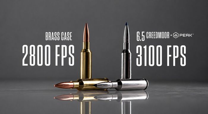 Новий патрон 6,5 Creedmoor +Peak обіцяє значне підвищення характеристик порівняно з попереднім патроном 6,5 мм Creedmoor.
