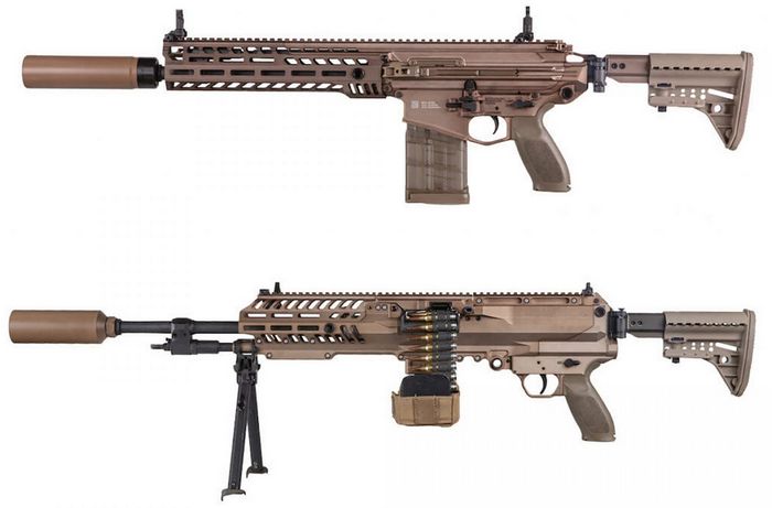  Автоматична гвинтівка М7 та кулемет M250 розроблені в рамках проєкту Next Generation Squad Weapons.